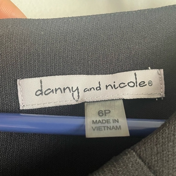 Danny and Nicole Petite Black Fit And Flare Dress. New With Tags. - Picture 4 of 7